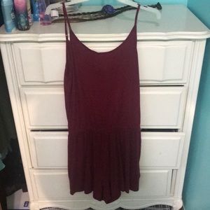Maroon Romper